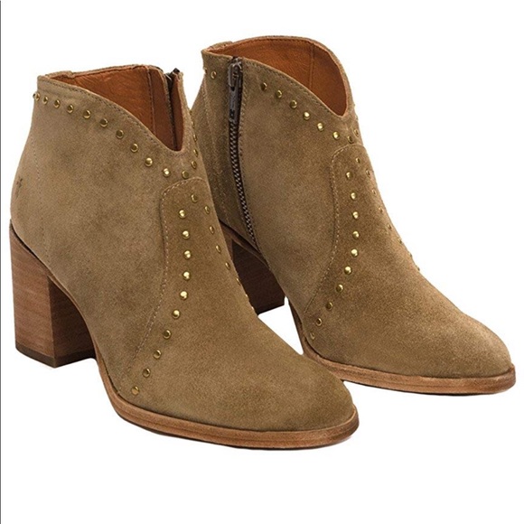 Frye Shoes - New Frye Nora Studded Suede Ankle Boots Size 7.5